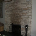 Southern Ledgestone White Oak Firplace